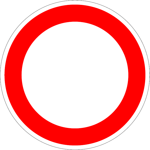 Zákaz vjazdu všetkých vozidiel v oboch smeroch