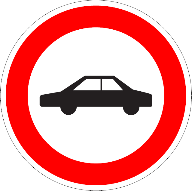 Zákaz vjazdu osobných automobilov